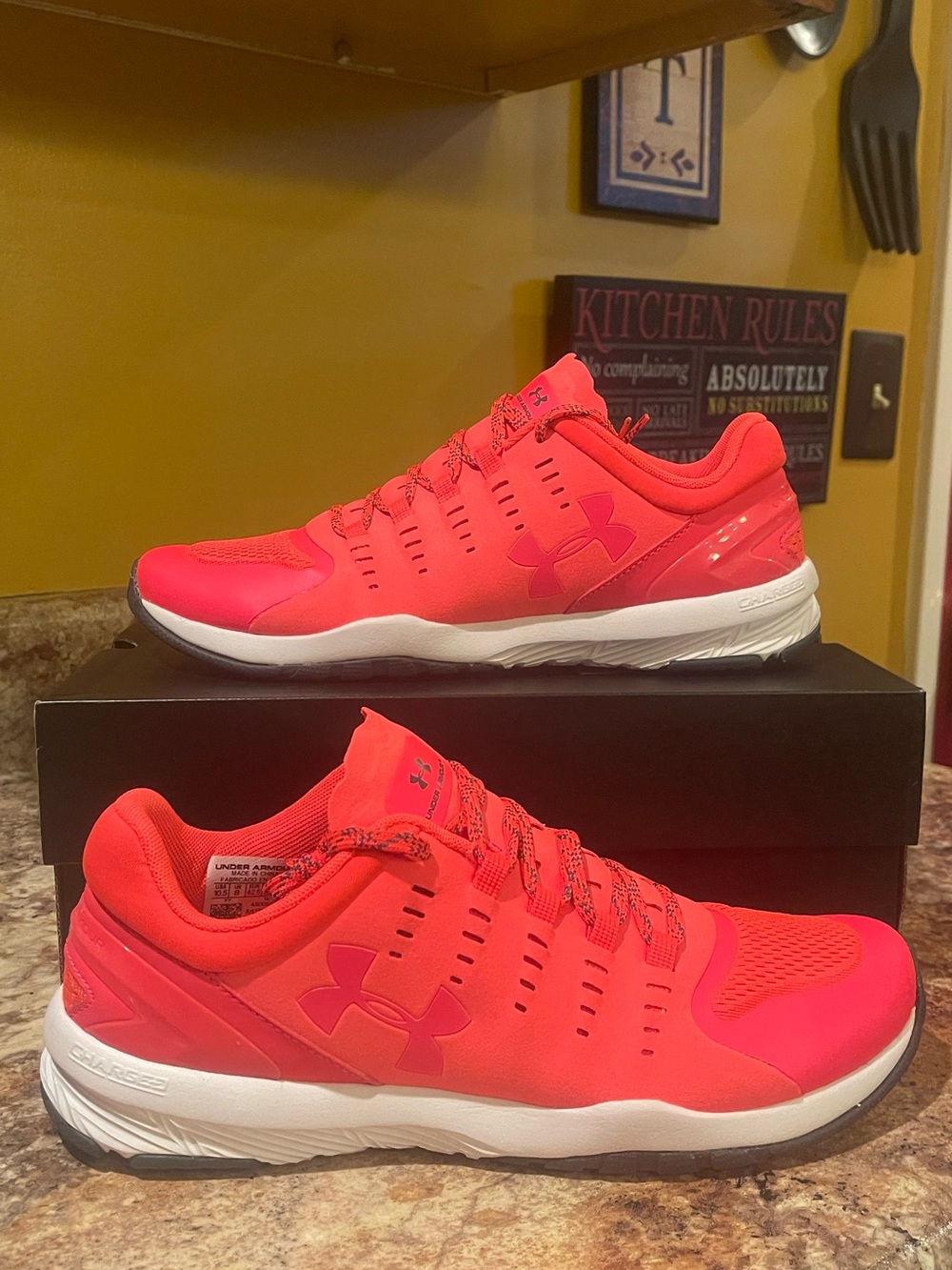 Under Armour Women’s Neon Coral Athletic Trainers